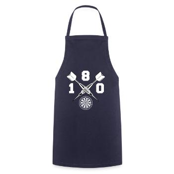 Darts 180 Dart Darten Dartsport Geschenk - Kochschürze - Navy - Vorne - AI Model Male 185 dark (185cm)