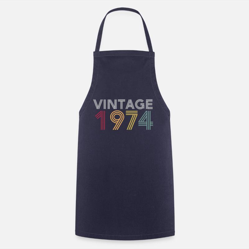 Millésime 1974 - Tablier de cuisine - marine