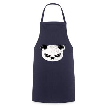 Sehr sehr ärgerlicher Pandabär - Kochschürze - Navy - Vorne - AI Model Male 185 dark (185cm)