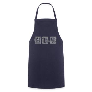 Mit freundlichen Grüßen - Kochschürze - Navy - Vorne - AI Model Male 185 dark (185cm)