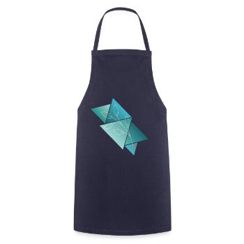 Triangleplant - Tablier de cuisine - marine - Devant - AI Model Male 185 dark (185cm)