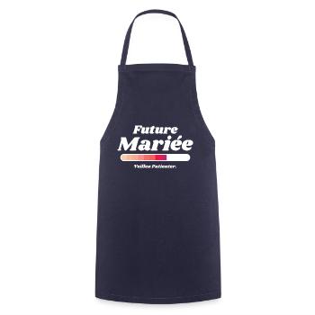 Future Mariée - Tablier de cuisine - marine - Devant - AI Model Male 185 dark (185cm)
