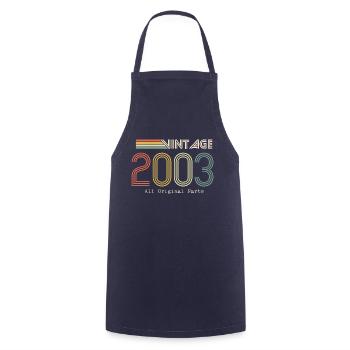 Épique et Légendaire né en 2003 : 21e anniversaire - Tablier de cuisine - marine - Devant - AI Model Male 185 dark (185cm)