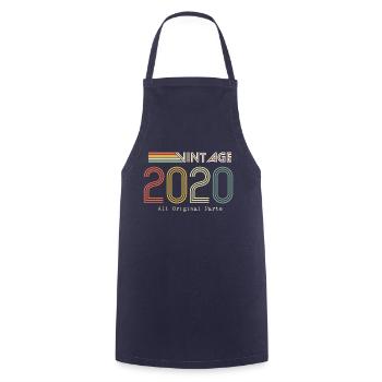 Épique et Légendaire né en 2020 : 4e anniversaire - Tablier de cuisine - marine - Devant - AI Model Male 185 dark (185cm)