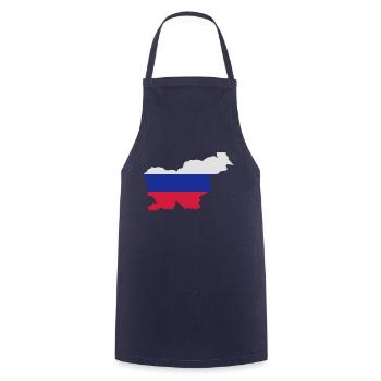 Slovenia - Cooking Apron - navy - Front - AI Model Male 185 dark (185cm)