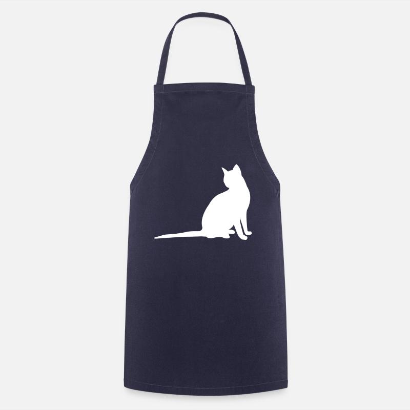 Katze - Kochschürze - Navy