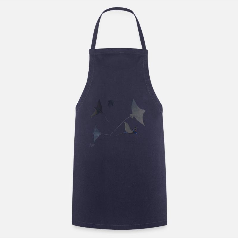 Rochen - Kochschürze - Navy