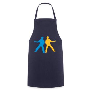 Équipe 2 Air Guitar Friends - Tablier de cuisine - marine - Devant - AI Model Male 185 dark (185cm)