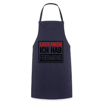 Lass Mich Ich hab Feierabend | Farben änderbar - Kochschürze - Navy - Vorne - AI Model Male 185 dark (185cm)