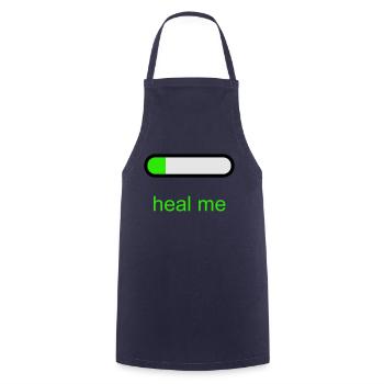 Heal Me - Cooking Apron - navy - Front - AI Model Male 185 dark (185cm)