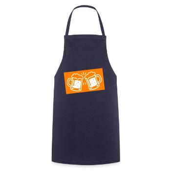 Beer Glass Beer Icon - Cooking Apron - navy - Front - AI Model Male 185 dark (185cm)