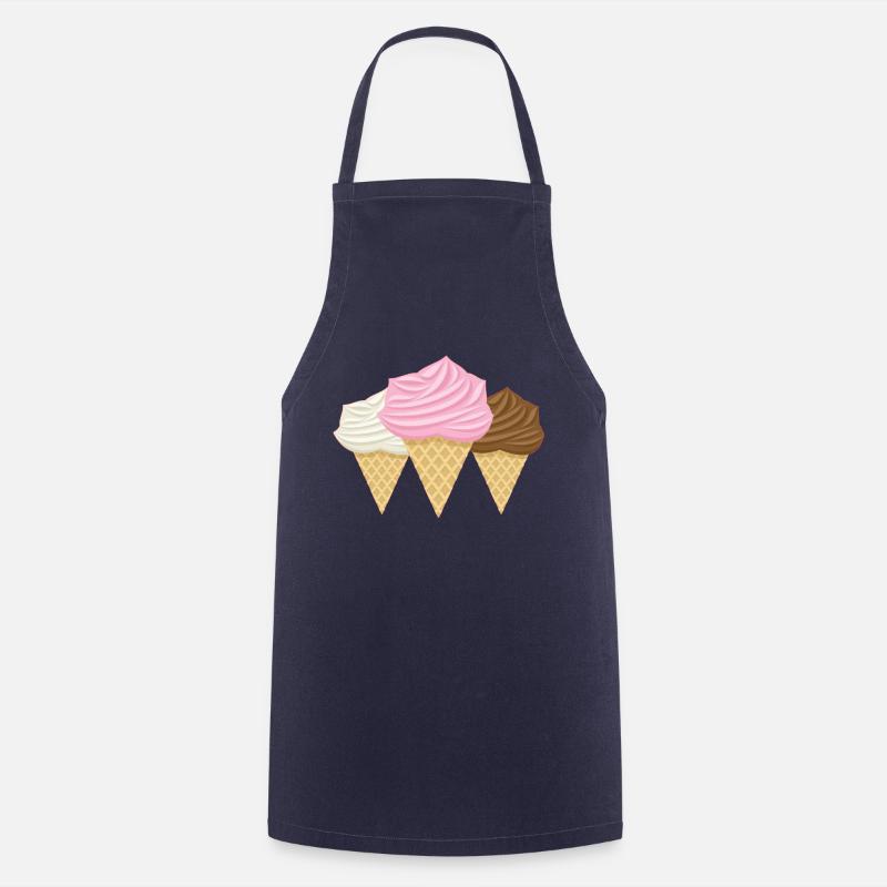 glace - Tablier de cuisine - marine
