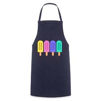 Colourful ice-cream - Cooking Apron - navy - Front - AI Model Male 185 dark (185cm)