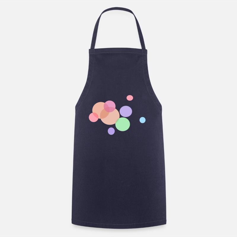 bunte Punkte - Kochschürze - Navy