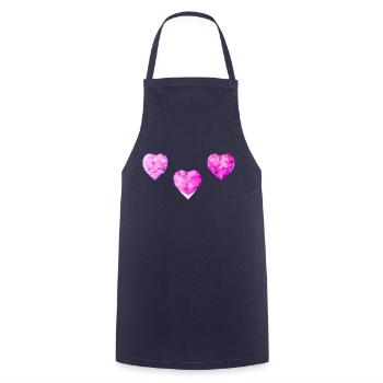 Fête des mères Saint-Valentin Fiançailles Mariage Amour - Tablier de cuisine - marine - Devant - AI Model Male 185 dark (185cm)