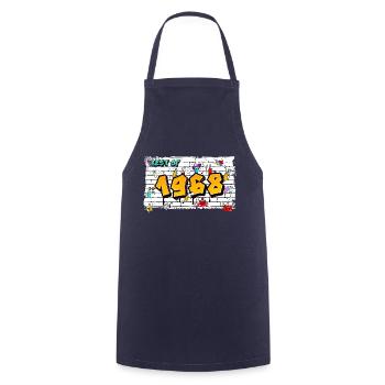 Urban Classic 1968 Graffiti – 57 Years of - Cooking Apron - navy - Front - AI Model Male 185 dark (185cm)