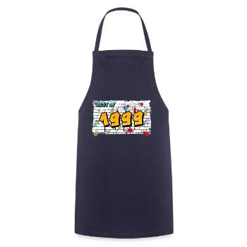 Legendary 1999 Graffiti – 26 Years of Street - Cooking Apron - navy - Front - AI Model Male 185 dark (185cm)