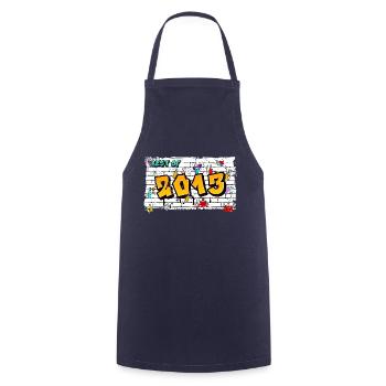 Rebel Roots 2013 Graffiti – 12 Years of Urban Edge - Cooking Apron - navy - Front - AI Model Male 185 dark (185cm)