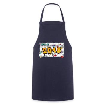 Rebel Wave 2018 Graffiti – 7 Years of Urban Spirit - Cooking Apron - navy - Front - AI Model Male 185 dark (185cm)