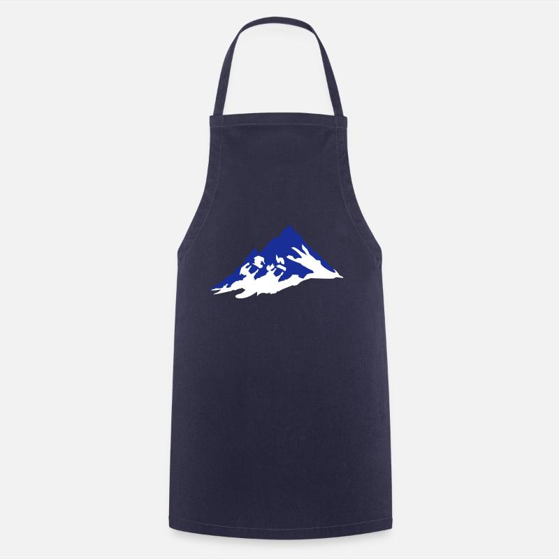 mountain, mountains - Cooking Apron - navy