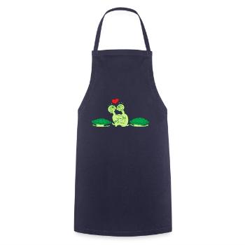Naked Turtles Making Love - Cooking Apron - navy - Front - AI Model Male 185 dark (185cm)