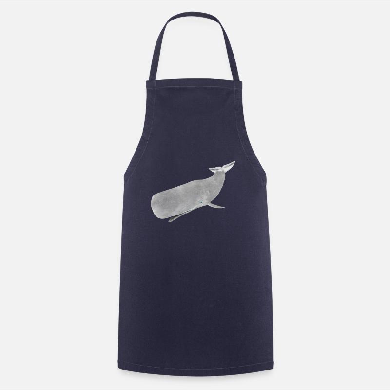 Sperm whale, whale, whale - Cooking Apron - navy