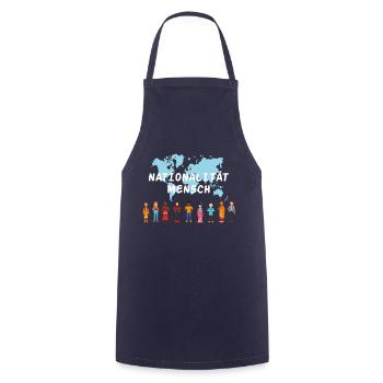 Nationalität mensch Geschenk Rassismus Toleranz - Kochschürze - Navy - Vorne - AI Model Male 185 dark (185cm)