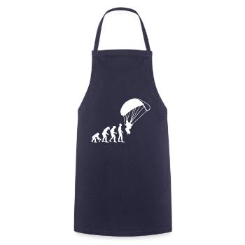 Paragliding - Cooking Apron - navy - Front - AI Model Male 185 dark (185cm)