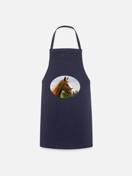 Horse. Pferd. - Kochschürze - Navy