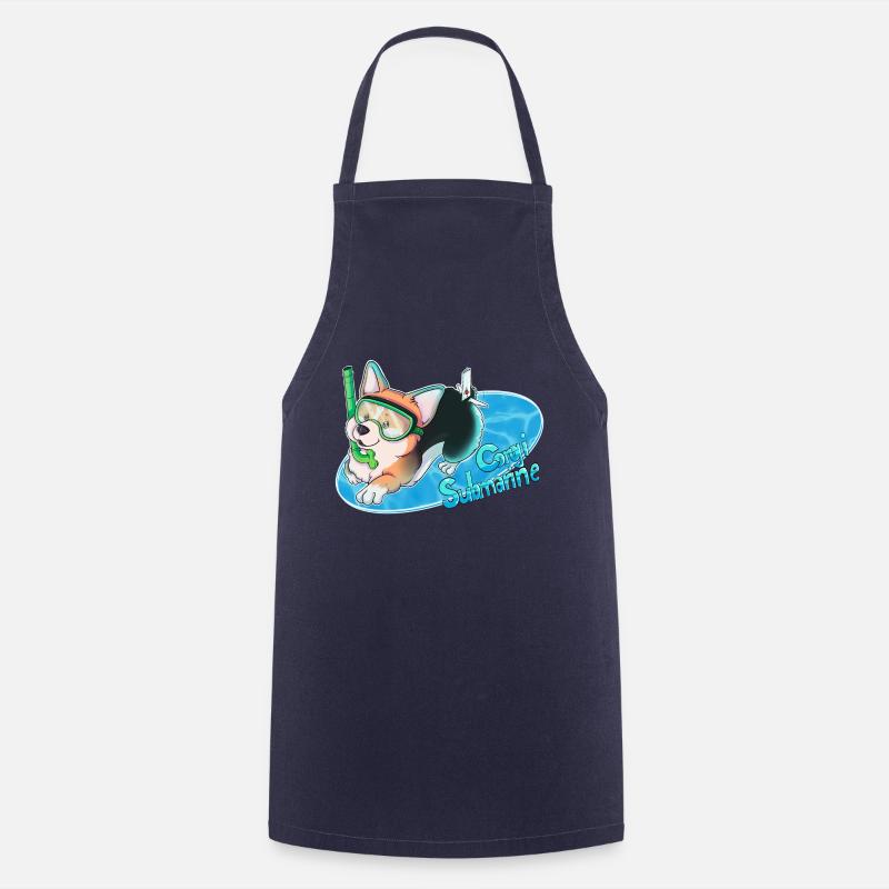 Sous-marin Corgi - Tablier de cuisine - marine