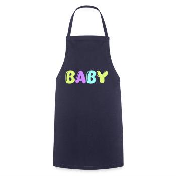 bébé - Tablier de cuisine - marine - Devant - AI Model Male 185 dark (185cm)