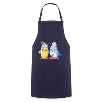 Bird topping - Cooking Apron - navy - Front - AI Model Male 185 dark (185cm)