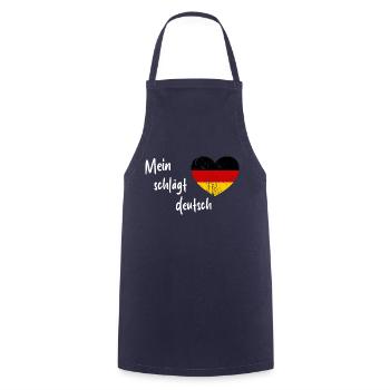 Die Wahl für Deutschland - Kochschürze - Navy - Vorne - AI Model Male 185 dark (185cm)