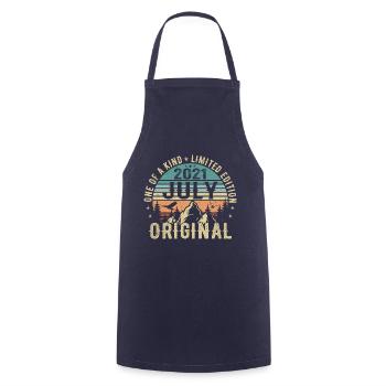 July 2021 Birthday July 2021 Birthday Gift - Cooking Apron - navy - Front - AI Model Male 185 dark (185cm)