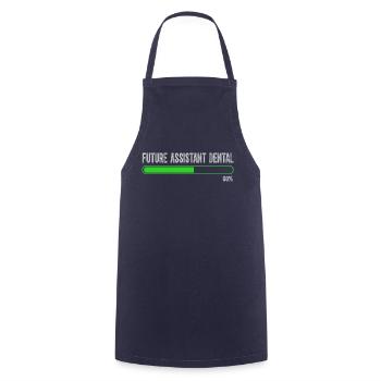 Future Vintage Retro Assistant Dental Surgery - Cooking Apron - navy - Front - AI Model Male 185 dark (185cm)