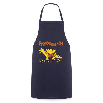 Fritosaurus - Vecteur dans une conception - Tablier de cuisine - marine - Devant - AI Model Male 185 dark (185cm)