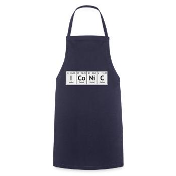 Iconic Chemical Formula - Cooking Apron - navy - Front - AI Model Male 185 dark (185cm)