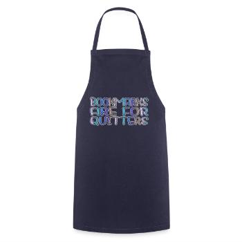 book keeper shirt funny sayings typography readers - Cooking Apron - navy - Front - AI Model Male 185 dark (185cm)