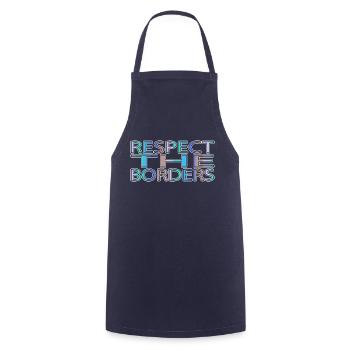 Anti Guerre Contre-culture Idée cadeau Famille Heureuse - Tablier de cuisine - marine - Devant - AI Model Male 185 dark (185cm)