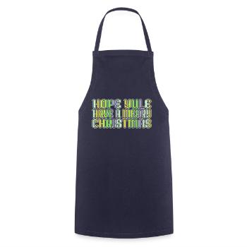 Beach Dinosaur Fan Christmas Tree Dino - Cooking Apron - navy - Front - AI Model Male 185 dark (185cm)