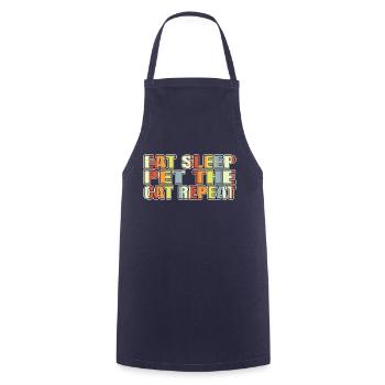 aw blague anti chat maison idée de cadeau d’anniversaire - Tablier de cuisine - marine - Devant - AI Model Male 185 dark (185cm)