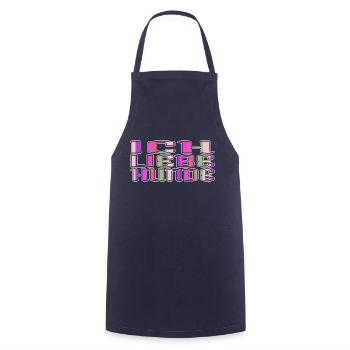 Puppy Birthday Christmas Birthday Gift - Cooking Apron - navy - Front - AI Model Male 185 dark (185cm)