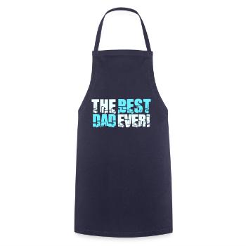 Le meilleur papa de tous les temps Cool Love - Tablier de cuisine - marine - Devant - AI Model Male 185 dark (185cm)
