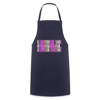 Bookworm Community Reading Habits - Cooking Apron - navy - Front - AI Model Male 185 dark (185cm)