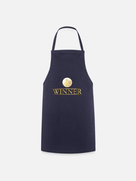 Vainqueur golf balle de golf trophée cadeau sport - Tablier de cuisine - marine