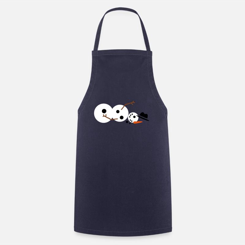Schneemann - Kochschürze - Navy