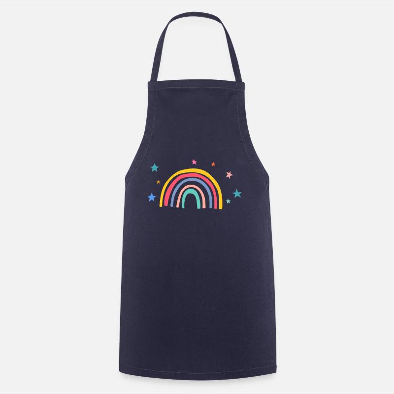 Rainbow - Cooking Apron - navy