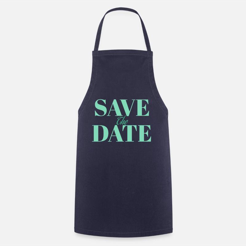 save date the - Cooking Apron - navy