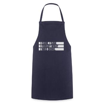 I came saw forget - Kochschürze - Navy - Vorne - AI Model Male 185 dark (185cm)