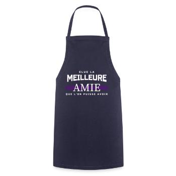 meilleure amie - Tablier de cuisine - marine - Devant - AI Model Male 185 dark (185cm)
